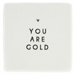 Dekorace YOU ARE GOLD, bílá, 1 ks Bastion Collections LI-TILES-ASS-001-G