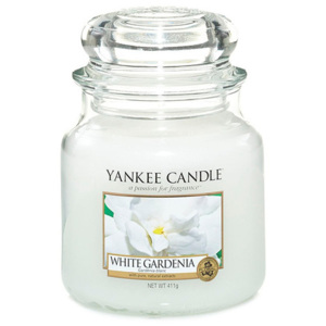 Vonná svíčka Yankee Candle Bílá Gardénie, doba hoření 65 - 90 hodin