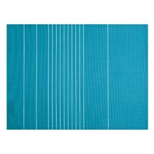 Tyrkysově modré prostírání Tiseco Home Studio Stripe, 45 x 33 cm