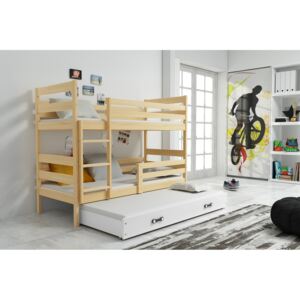 Dětská postel Eryk 3 - Borovice/bílá - 190x80