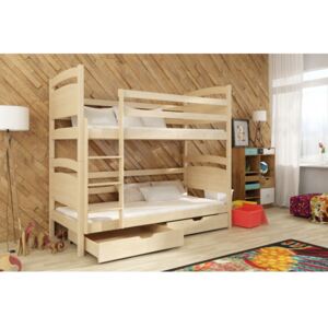 Dřevěná dětská patrová postel Arley