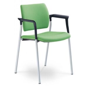 LD SEATING Konferenční židle DREAM 110/B-N4, kostra chrom, černé područky