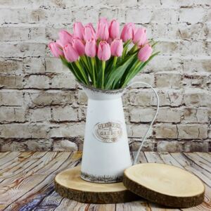 Umělý tulipán růžový- 43 cm, č. 10