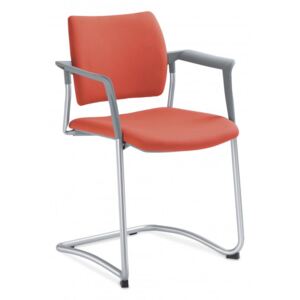 LD SEATING Konferenční židle DREAM 131/B-N4, kostra chrom, šedé područky