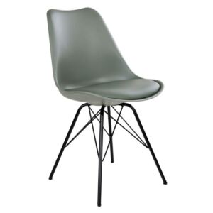 Nordic Jídelní židle OSLO, cement / černá podnož