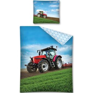 Povlečení bavlna fototisk Traktor 140x200+70x80 cm