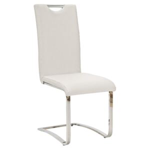 SIG Jídelní židle H790 bílá ekokůže/chrom