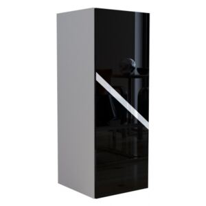 Vertikální skříňka v šířce 100 cm EDITA - bílá / černá