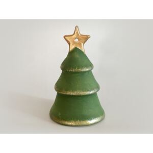 Keramika Andreas® Vánoční zvonek stromeček zelený