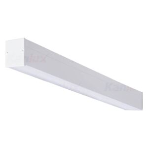Stropní osvětlení pro LED trubice T8 AMADEUS, 1xG13, 36W, 124x6,9x6cm, bílé, mikroprizmatický difuzo