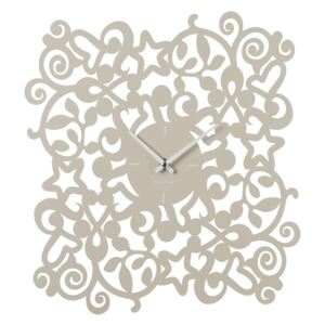 Nástěnné hodiny ABBRACCI BRANDANI (barva - kov, písková barva)
