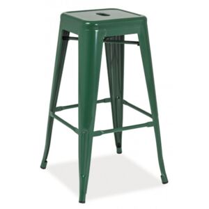 Casarredo *Barová kovová židle LONG tmavě zelená