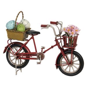 Kovový retro model jízdního kola s vajíčky - 17*5*12 cm