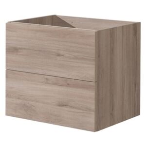 Aira desk, koupelnová skříňka, dub, 2 zásuvky, 610x530x460 mm