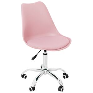 Bestent Kancelářská židle světle růžová skandinávsky styl BASIC REA