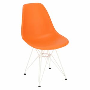 ŽidleP016PPbíláoranžová
