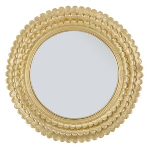 Zlaté nástěnné zrcadlo Mauro Ferretti Vios II s kovovým rámem 43 cm