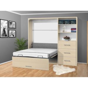 Nabytekmorava Výklopná postel VS 2054 P - 200x140 cm barva lamina: Bříza 1715, nosnost postele: standardní nosnost