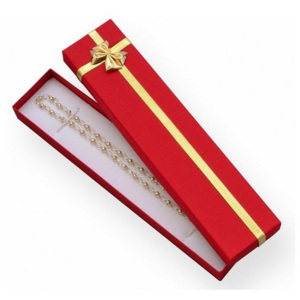 Papírová dárková krabička červená 210 x 40 mm