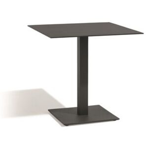 Diphano Hliníkový bistro stůl Alexa, Diphano, 74x75x70cm, rám hliník barva bílá (white), deska teak