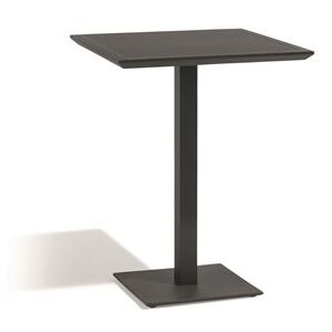 Diphano Hliníkový vysoký bistro stůl Selecta, Diphano, čtvercový 72x72x108cm, rám hliník barva bílá (white), deska sklo barva bílá (white)