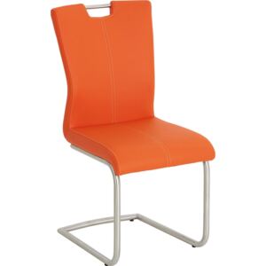 Dieter Knoll Houpací Židle, oranžová, barvy nerez oceli 46x98x53