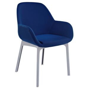 Kartell - Židle Clap Solid - modrá, šedá