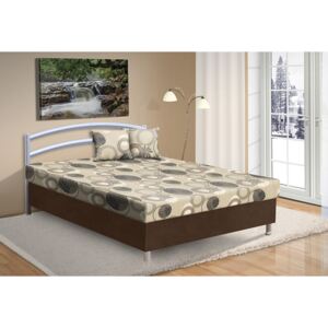 Nabytekmorava Čalouněná postel s úložným prostorem Andre 140x200cm Barva: hnědá/53676-6-1044