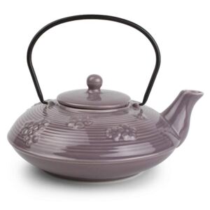 Konvice čajová keramika-litina YONG fialová 1L