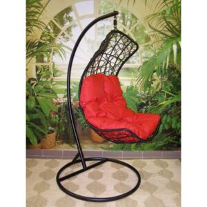 Závěsné relaxační křeslo DIANA - červený sedák