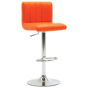 Barová stolička Hebron - umělá kůže | oranžová