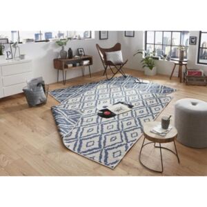 Bougari Kusový koberec Twin-Wendeteppiche 103137 blau creme 80x150
