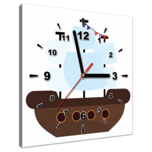 Tištěný obraz s hodinami Pohádková plachetnice ZP4050A_1AI