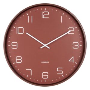 Červené nástěnné hodiny Karlsson Lofty, ø 40 cm