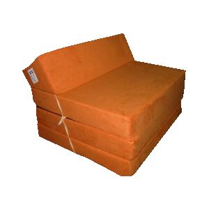 Rozkládací křeslo - matrace pro hosty oranžová