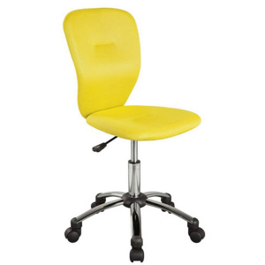Kancelářská židle COLOR, 83-93x40x40x44-54, žlutá