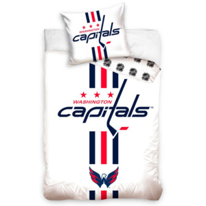 Tip Trade Hokejové povlečení NHL Washington Capitals White 70x90, 140x200 cm