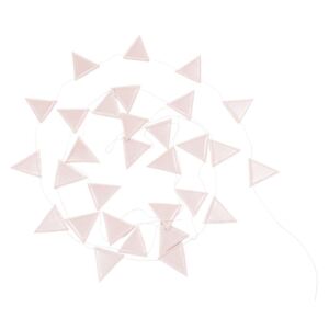Girlanda trojúhelníky 3,3 m - Pudrově růžová