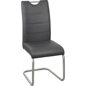 Xora Houpací Židle, šedá, barvy nerez oceli 43x98x58