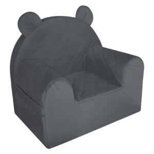 Dětské designové křeslo Mouse - Tmavě šedé