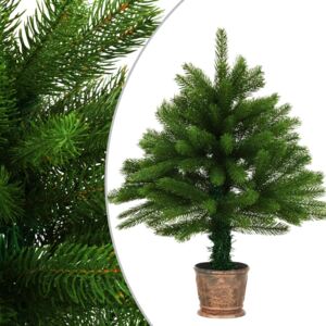 Umělý vánoční stromek s košíkem 65 cm zelený