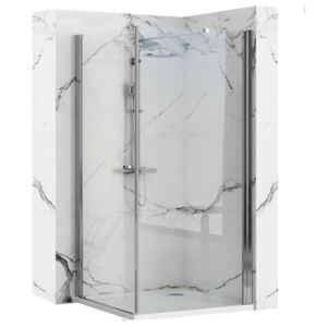 Rea - MAXIM rohový čtvercový sprchový kout 90 x 90 cm, pravý, sklo čiré, REA-K0267