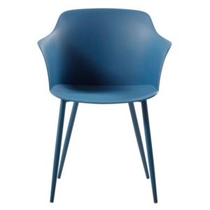 Tmavě modrá jídelní židle Crown