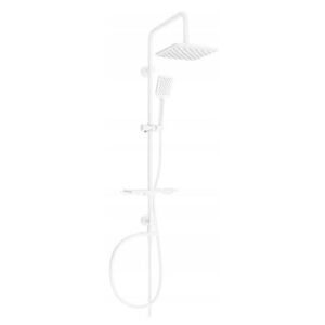 Mexen sprchový set T62 s horní hlavicí 20x20 cm, bílá, 798626293-20