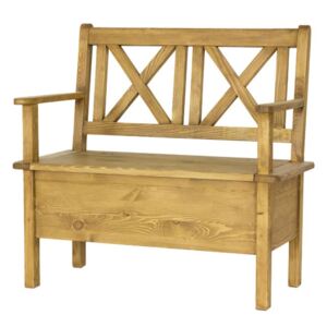 Dřevěná lavice s úložným prostorem MVZ13B
