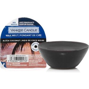 Yankee Candle - vonný vosk Black Coconut (Černý kokos) 22g (Západ slunce v ráji... Sytý sladký kokos, cedr a ostrovní květy slibují večery, plné luxusního klidu.)