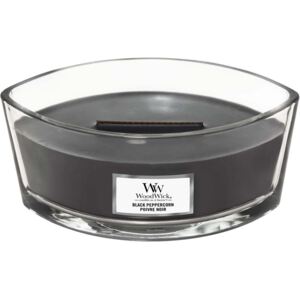 WoodWick - vonná svíčka Black Peppercorn (Černé zrnko pepře) 453g (Směs pepře a zemitých koření, zahalená ve vůni sladké ambry a krémového santálového dřeva.)