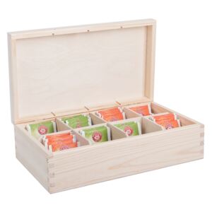 Foglio Dřevěná krabička na čaj (8 přihrádek)