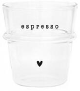 Sklenice na kávu ESPRESSO, černá, 120 ml Bastion Collections PH-ESPRESSO-008-BL-E