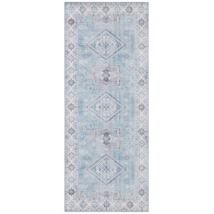 Světle modrý koberec Nouristan Gratia, 80 x 200 cm